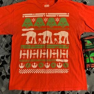 Star Wars Red T-Shirt boys size L. Worn a few times